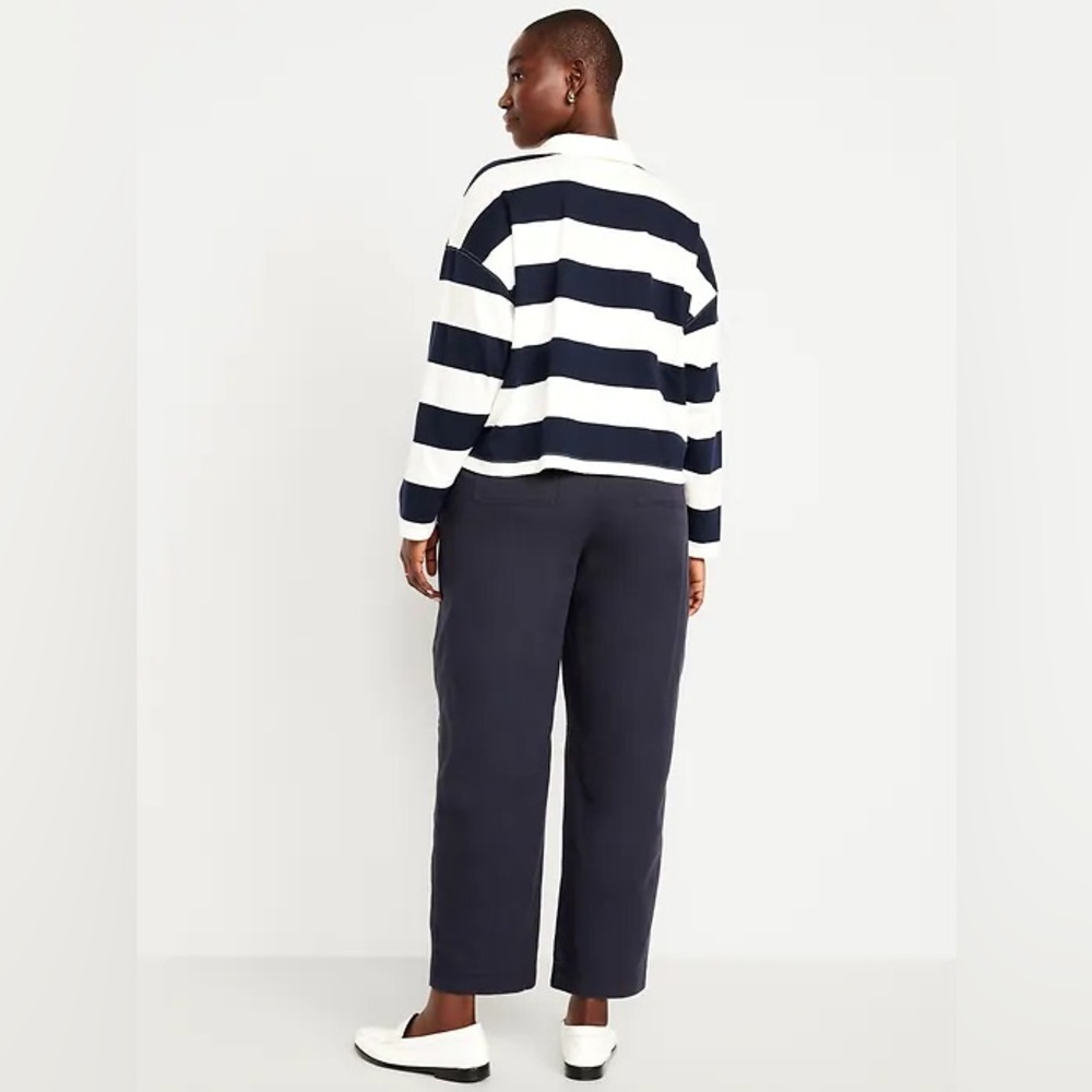Old Navy Navy High-Rise Wide-Leg Pants - Picture 6 of 6
